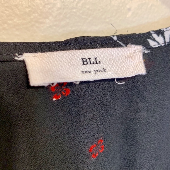 BLL | Moody Floral Quarter Sleeve Sheer Mini Dress - Picture 5 of 5